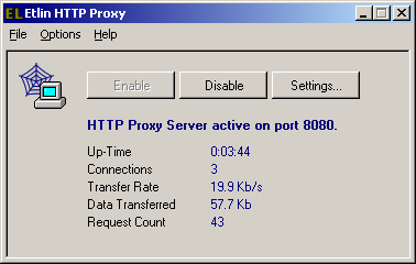 Etlin HTTP Proxy Screenshot